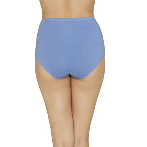 Image of Amante Solid High Rise Full Coverage Full Brief Panties (Pack of 3)