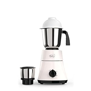 Pigeon by Stovekraft Classic Lite Mixer Grinder with 550W motor and 2 Stainless Steel Jars (Ivory)