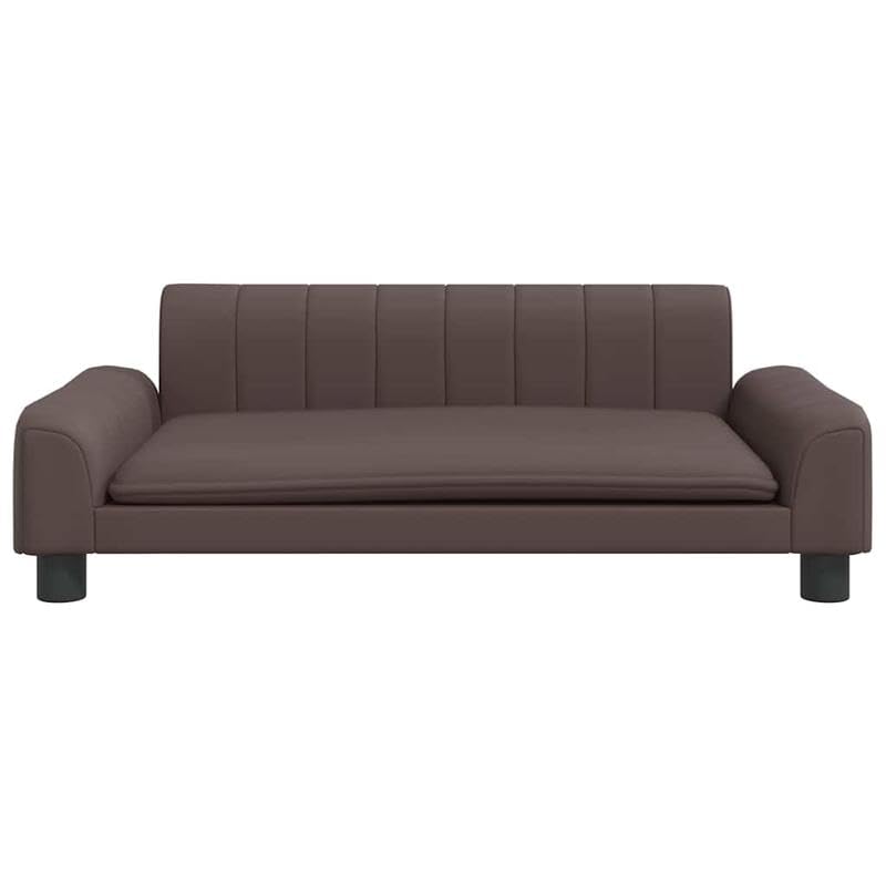 Eleganz Hundebett aus Kunstleder 90x53x30 cm - Luxus Hundekorb für große Hunde, wasserabweisend & pflegeleicht - Ideal für Wohnzimmer oder Schlafzimmer