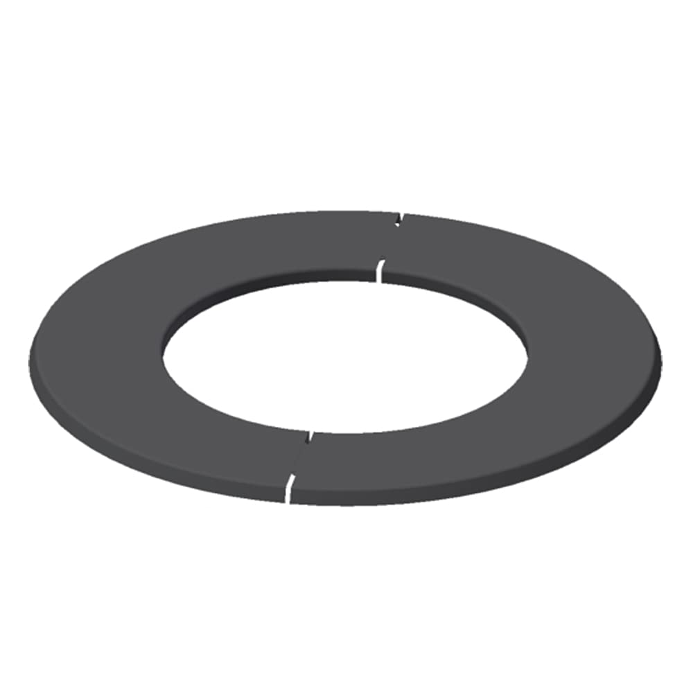 Black Stove Pipe - 150mm (6inch) Vitreous Enamel Split Trim Ring Award Winner 12 Year Warranty