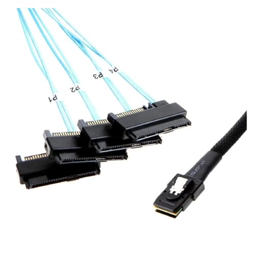 Cable SATA S-AS SFF-8087 a 4 SFF-8482 50 cm miniatura 2
