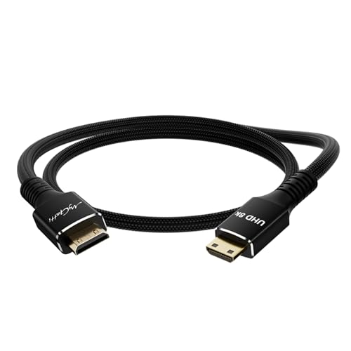 Cable mini HDMI 8K/4K de 1 m, nailon trenzado bidireccional de 48 Gbits Type-C, cable HDMI de 8 K@60 Hz, 4 K a 120 Hz, compatible con cámara, videocámara, monitor portátil, tableta, tarjeta gráfica