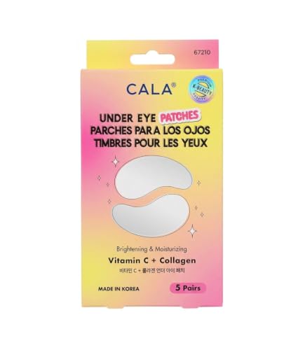 CALA Patchs Contour Yeux Vitamine C & Collagène, 5 Paires, Tous Types Peau