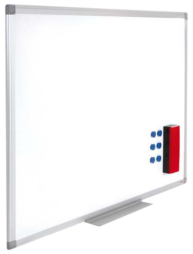 Juvenilia Tableau blanc magnétique laqué cadre aluminium 45 x 60 cm