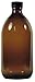 Braune Apothekerflaschen 500ml / Medizinflaschen/Braunglasflaschen, inkl. einem Beschriftungsetikett