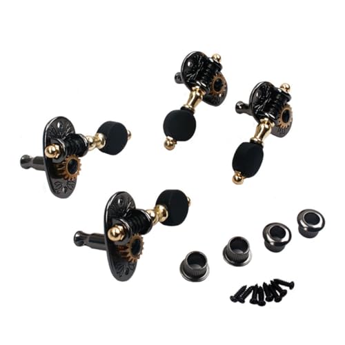 Generic Ukulele Tuning Pegs Set 2 Left 2 Right Tuners Sealed Machine Heads for Acoustic Ukuleles