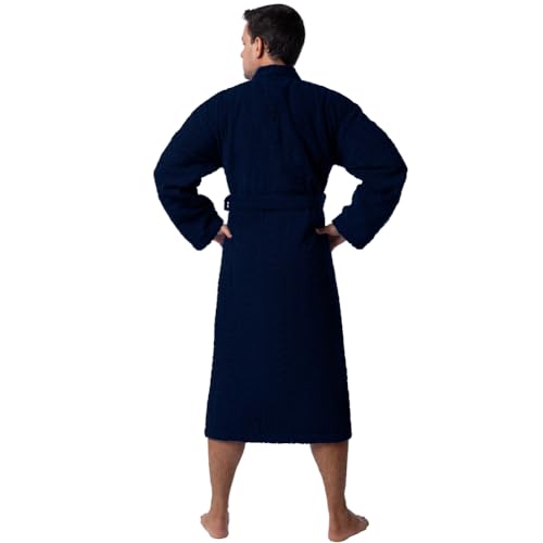 BAGNO MILANO Mens Robes, Turkish Cotton Soft Plush Mens Bathrobes, Kimono Robe3