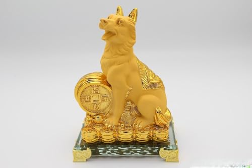 31q0C61mYuL Goldsand Dog Zodiac Year of Dog Lucky Money Dog on...