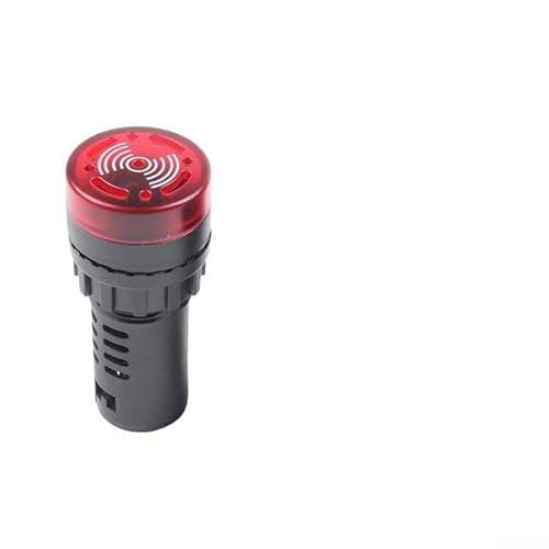 Solaughguy - AD16-22SM Flash Buzzer Alarm with 3 Colors (Red, Yellow, Green) for Signal and Forecast, Compatible with AC 220V, DC 24V and 12V Circuits in Electrical(Red 12V)