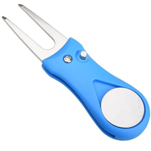 Fituenly Golf Divot Repair Tool Switchblade Pitch Cleaner Golf Pitchfork Mit Golf Marker Drop Ship