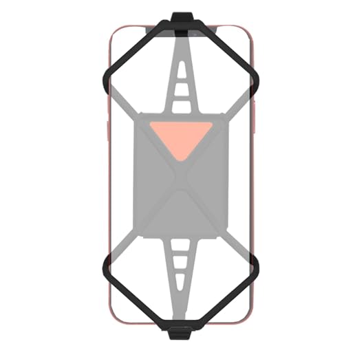 Soporte de teléfono para bicicleta antideslizante con correa elástica portátil