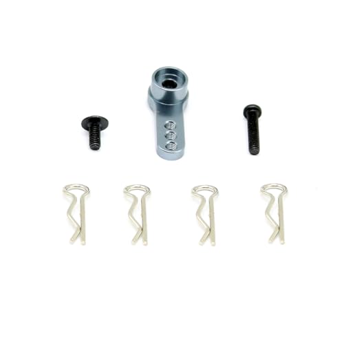 Mesimsple H16BM Servo Arm & Body Clips for MJX Hyper GO 1/16 16207 16208 16209 16210 Servo Horn H16BM H16GT H16DR H16 Series RC Car Upgrades Part Titanium