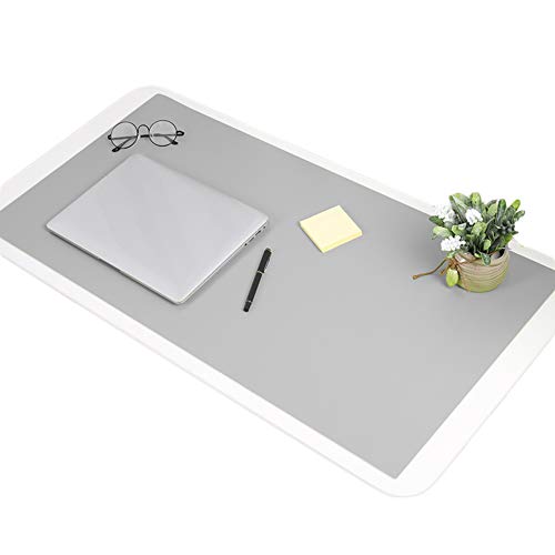 Preisvergleich Produktbild RSdfjLfjd Mouse Pad,mit Verlängert Mousepad,rutschfeste Basis Wasserdicht Schreibtischunterlage,für Haushalt Spiel Und Job Tastatur Pad Grau 90x40cm(35x16inch)