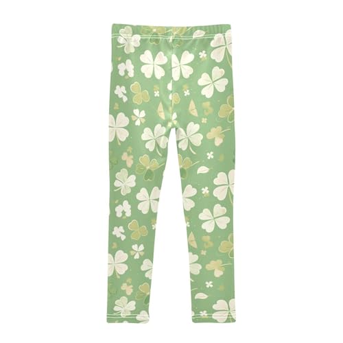 KLL Seamless Made Shamrocks Happy St Toddler Girls' Legging Fashion High Waisted Lounge Pants Running2