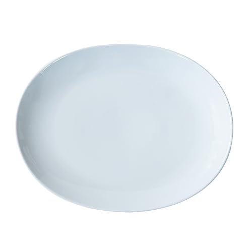 西海陶器 波佐見焼 Common コモン プレート 皿 オーバル ホワイト 直径約27cm 電子レンジ 食洗器対応 日本製 13218