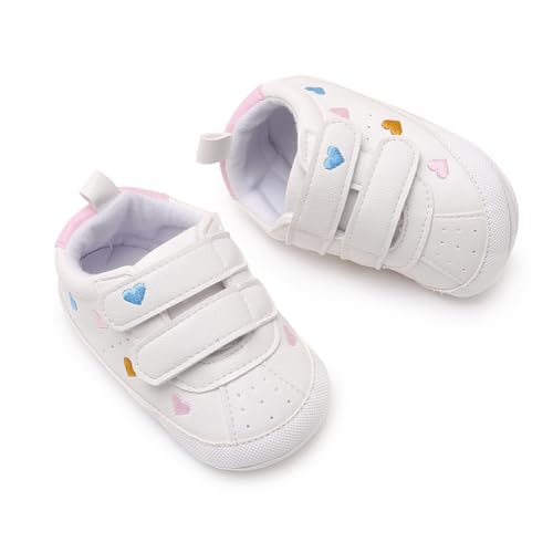 Image of RVROVIC Baby Boys Girls Anti-Slip Sneakers Soft Ankle Boots Toddler First Walkers Newborn Crib Shoes
