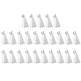 Jotekonoby 25 cunei in alluminio per grondaie stile K da 12,7 cm, spessori di livellamento per pannelli inclinati, distanziatori di drenaggio del tetto, supporti di installazione bianchi (A)