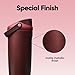 Owala FreeSip Sway Insulated Stainless Steel Water Bottle with Two-Way Spout, Built-In Straw and Bucket Handle, Made for Travel, School, and Sports, 40oz, BPA Free, Leak Proof, Black Cherry