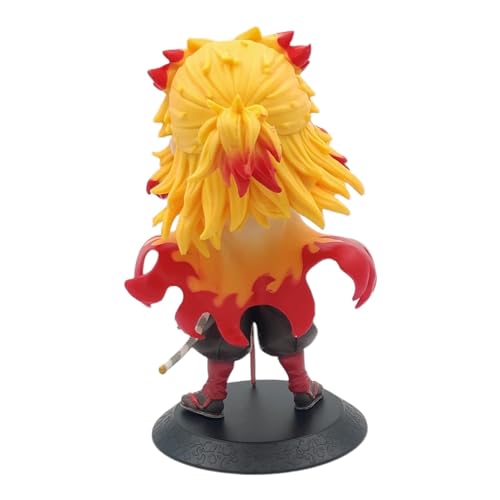 Image of Demon Slayer Rengoku Action Figure - Flame Hashira Kyojuro Collectible Toy, Anime PVC Figurine with Sword, Kimetsu no Yaiba Statue for Fans & Kids - Rengoku