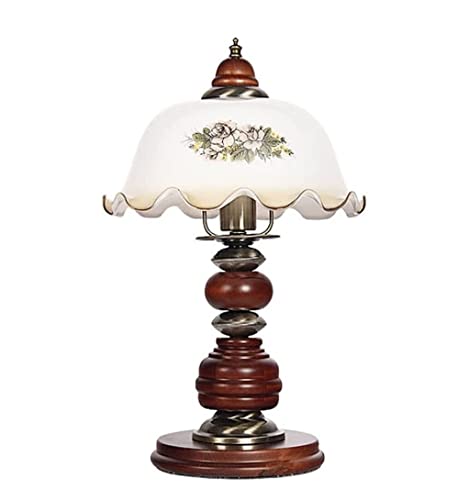Lampe de table nostalgique rétro en bois pour une douce ambiance d'antan