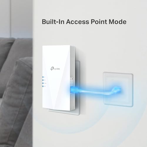 TP-Link AX3000 WiFi 6 Range Extender Internet Booster(RE700X), Dual Band, AP Mode w/Gigabit Port, OFDMA, Beamforming, APP Setup, OneMesh Compatible - Image 5