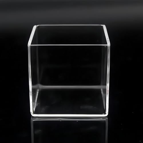 Bandeja de cuarzo de sílice transparente con placa Petri de cuarzo transparente con transmisión UV de 30 x 30 x 30 mm