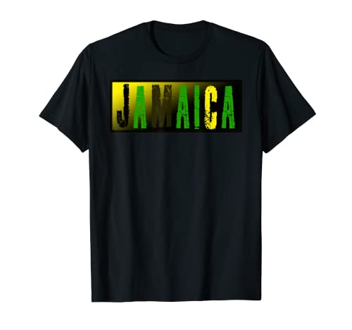 Hombres Mujeres Jamaica Ropa Yaride T Jamaica Bandera Colores Camiseta