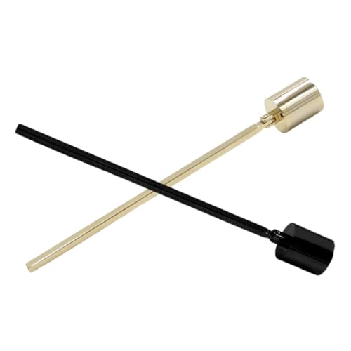 ERINGOGO 2pcs Vintage Candle Extinguisher Handle Taper Candle Snuffer Stainless Steel Decor Accessory for