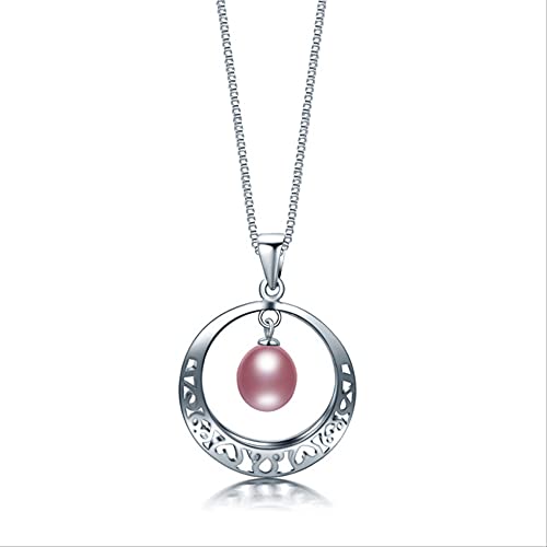 Collier perles d'eau douce ovales véritable pendentif bijoux fins femmes