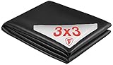 Firestone Teichfolie PondGard EPDM - vulkanisiert schwarz 1 mm - für professionelle Anwendungen - Zuschnitt 3,05 x 3 m