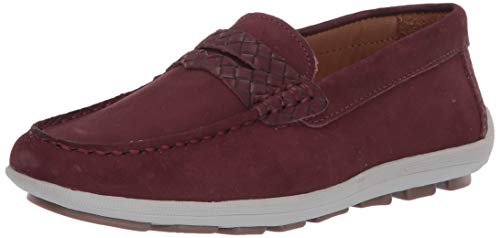 Image of Driver Club USA Kids' Kids Made in Brazil Fashion Genuine Leather Driving Loafer with Penny Detail
