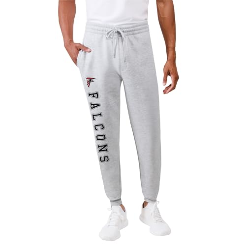 Pantalon de jogging NFL Ultra Game en polaire gris chine pour homme taille L