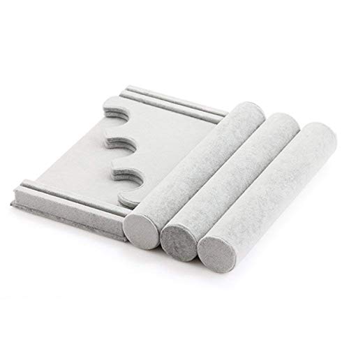 Triple nivel extraíble redondo soporte de joyería soporte pulsera reloj reloj soporte de terciopelo estante de almacenamiento 1 piezas
