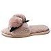 Tissu de Coton Biologique des Femmes est Confortable,Hiver Maison Peluche Pantoufles Mousse À Doublure Chaud Chaussures Étanche▁40