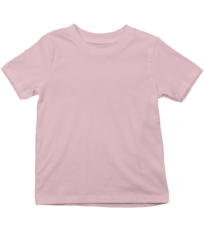 Image of XENOVAURBAN Kids Unisex Solid Round Neck Cotton T-Shirt - P