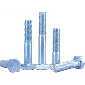 QCKNKMGG Verzinkte Außensechskantschraube M14 (5pcs)