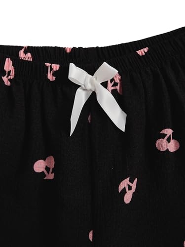 Image of Verdusa Pajamas For Women Set 2 Piece Summer Pajama Sets Cute Pjs Lounge Matching Button Shirt with Shorts