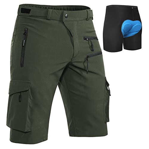 Short de VTT rembourré 3D cyclisme homme randonnée vtt léger respirant
