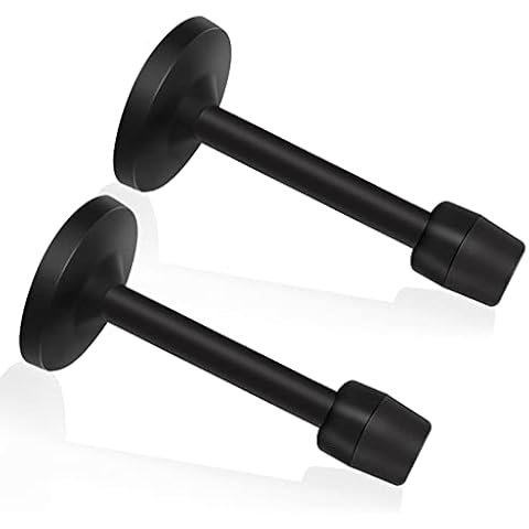 Türstopper, schwarzer Türstopper Wandhalterung 10,2 cm langer Türstopper Cover