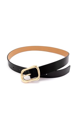 kate spade new york Women's 1.20 Inch Belt with Molten Metal Buckle, Leather Accessory, Adjustable Sizing4