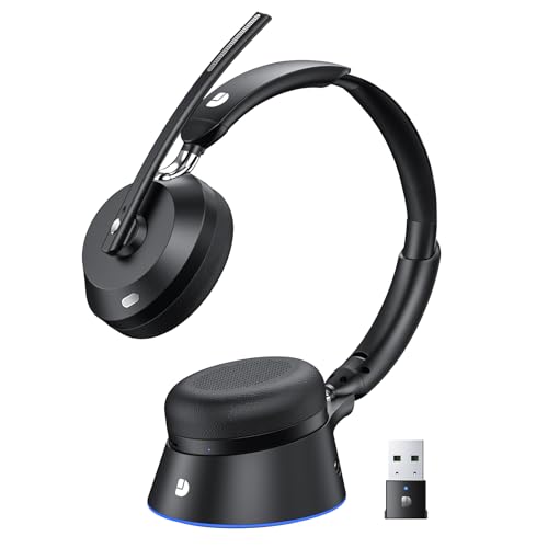 Dytole Wireless Headset with Mic for Work