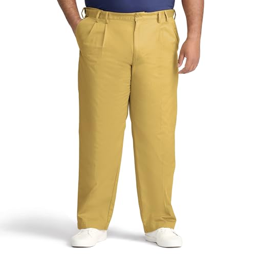 IZOD Men's Big-and-Tall American Chino Double-Pleated Pants