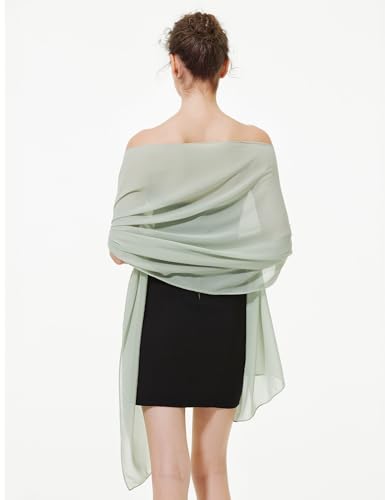 BEAUTELIATE Soft Chiffon Scarfs Shawls and Wraps for Evening Dresses Bridal Wedding Shawl Wraps2