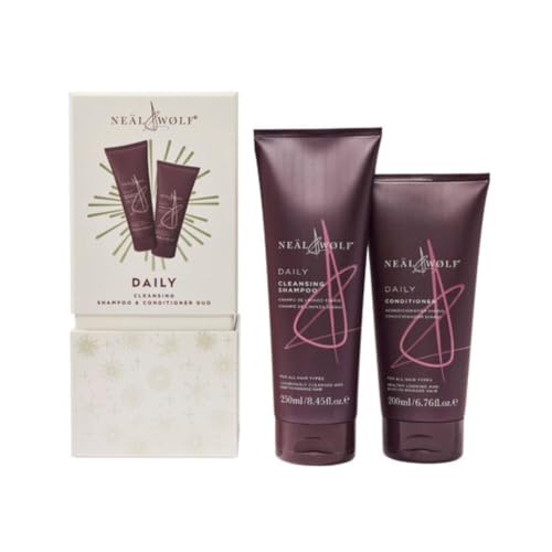 Neal & Wolf Daily Cleansing Shampoo & Conditioner Gift Set, All Hair Types, 250ml/200ml