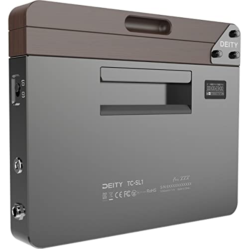 Image of Deity TC-SL1 Wireless Bluetooth-Enabled Timecode Smart Clapper Slate with Wooden Clapper, Dual NP-F550 Battery Bays, and USB-C Charging