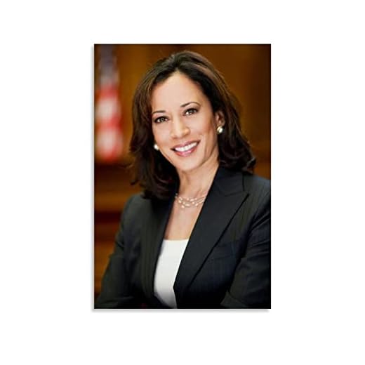 VOUERD Canvastryck utan ram 60 x 90 cm amerikanska anti-lynchande aktivister Kamala Harris kändis