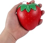 USB Wired Mouse, Cute Fruit Strawberry Shape Portable Optical Mice Cartoon Computer USB Cord Mouse Game Mice Women Girls Gift Mause for Laptop Desktop PC Notebook (Red)