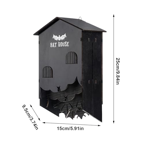 Habitat de chauve-souris en bois pour vos soirées d'été au jardin et cour - 6
