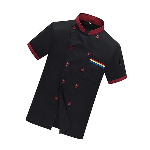 TINEASUR Chef Shirt for Restaurant Chefs Chef Code Short-sleeve Chef Coat Casual Loose Chef Clothing Catering Jackets Size 2xl