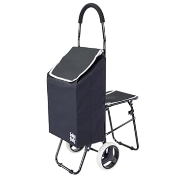 5 Folding Shopping Trolleys with Seats You Didn't Know You Needed 1 folding shopping trolley with seat